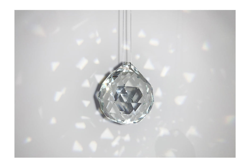 Crystal Ball Prism Pendant Glass Chandelier Hanging Pendant Rainbow Home Decor