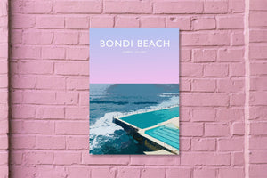 Bondi Beach Ocean Pool Modern Style Travel Print