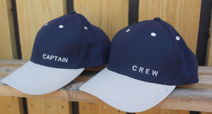 Captain and Crew yachting nautical sailing caps