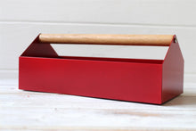 Load image into Gallery viewer, Retro Red Toolbox Storage Caddy Desk Organizer
