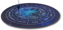 Load image into Gallery viewer, Lapis Lazuli pendulum dowser on silver chain with pendulum board
