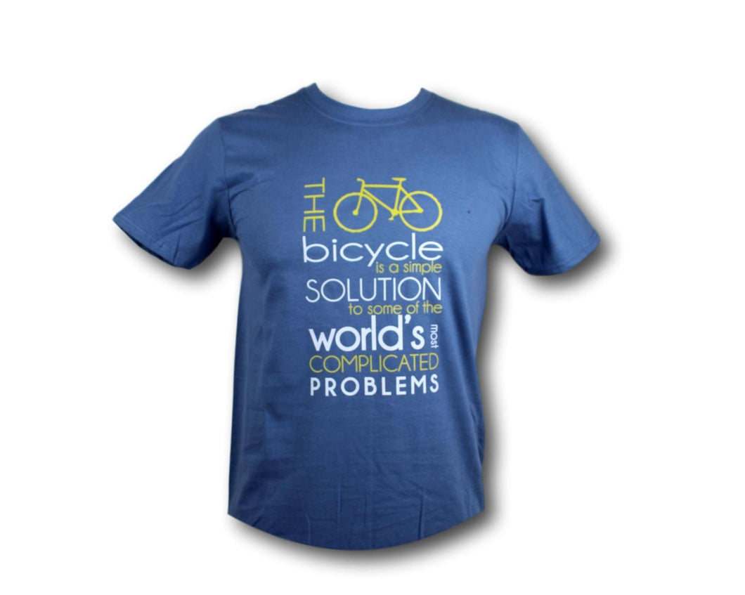 The bicycle is a simple solution T shirt Medium 38