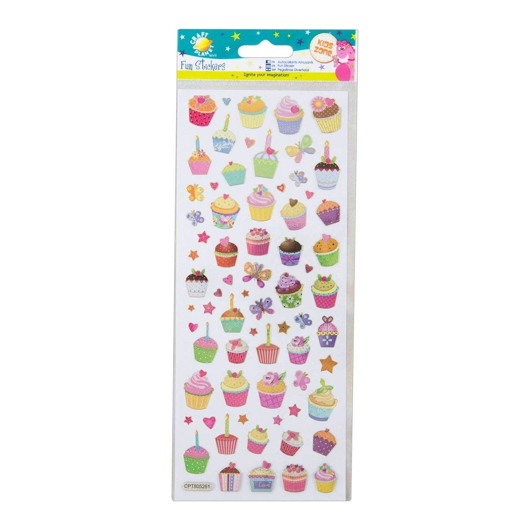 Craft Planet CPT 805261 Cupcakes Stickers