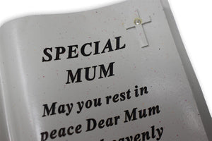 Praying Hands Special Mum Memorial Outdoor Diamante Ornament