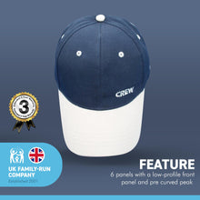 Load image into Gallery viewer, Adjustable CREW NAVY BLUE BASEBALL CAP | yachting cap
