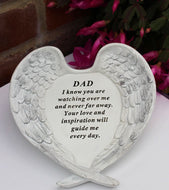 Free Standing Dad Memorial Plaque with Inspirational Verse