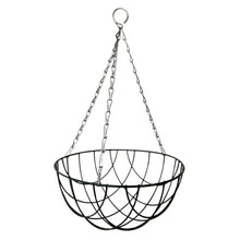 Load image into Gallery viewer, Metal 16 Inch diameter green Hanging Basket
