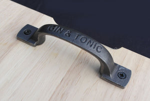 Cast iron antique square D Gin and Tonic handle