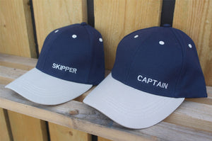 Captain and Skipper yachting nautical sailing caps